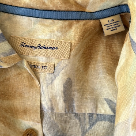 Tommy Bahama 100% linen original fit shirt. Size large - Picture 4 of 5